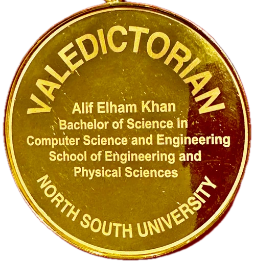 Valedictorian medal